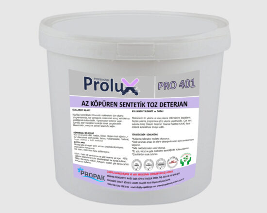 PRO 401- AĞARTICI İÇERMEYEN, ANA YIKAMA MADDESİ