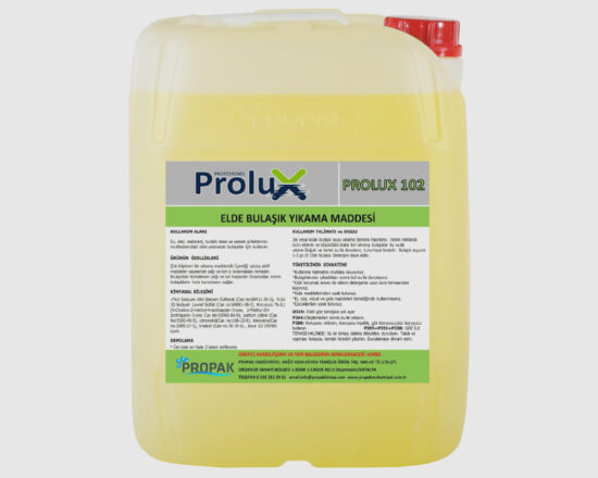 PROLÜX 102- LÜKS ELDE BULAŞIK YIKAMA MADDESİ