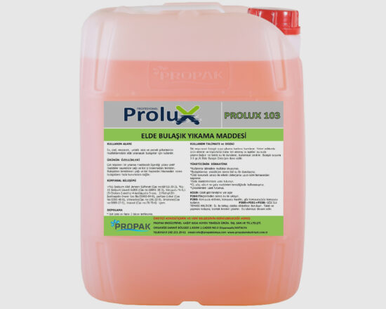 PROLÜX 103- ELDE BULAŞIK YIKAMA MADDESİ (ORANGE)