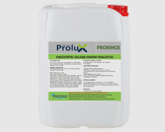 PRORİNCE- ENDÜSTRİYEL BULAŞIK MAKİNASI DURULAMA MADDESİ VE PARLATICISI